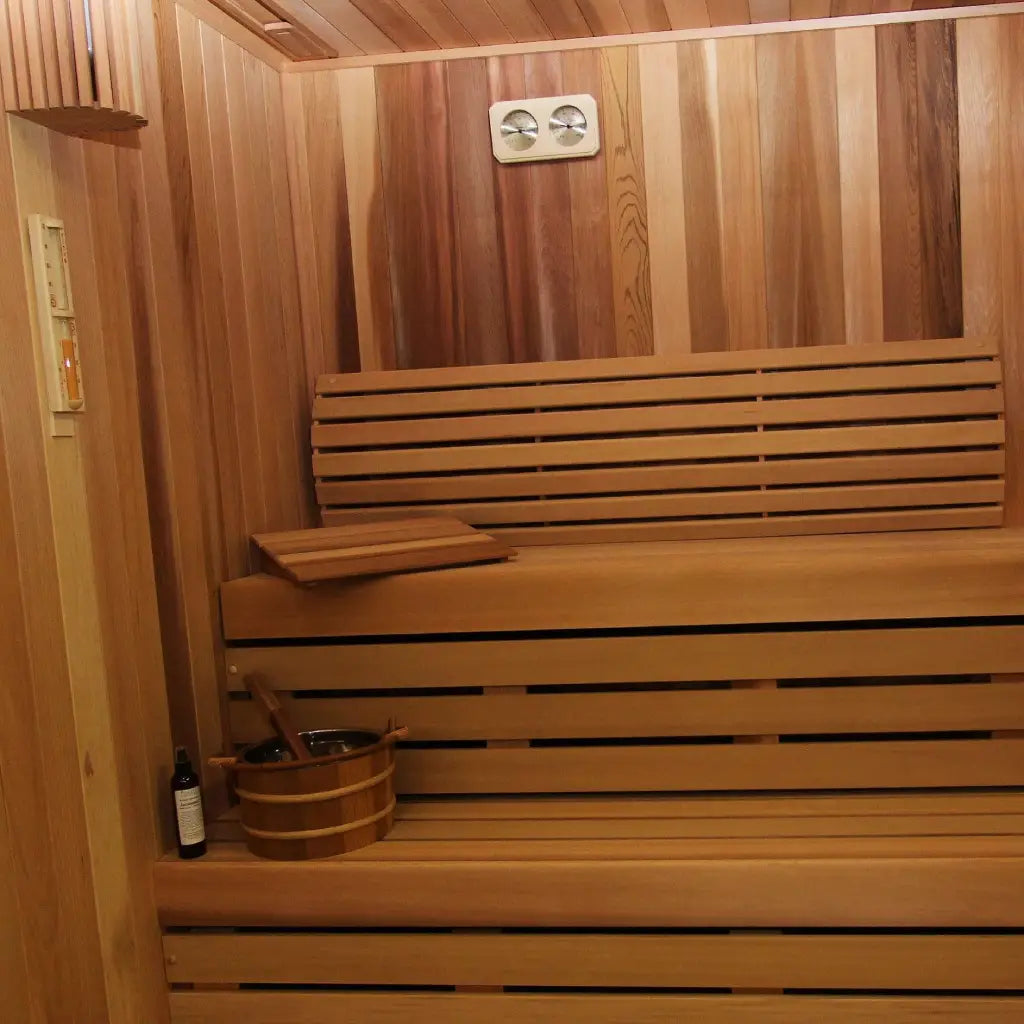 Carbon Smart Saunas - 6' x 7' x 8' - by Finnish Sauna Builders