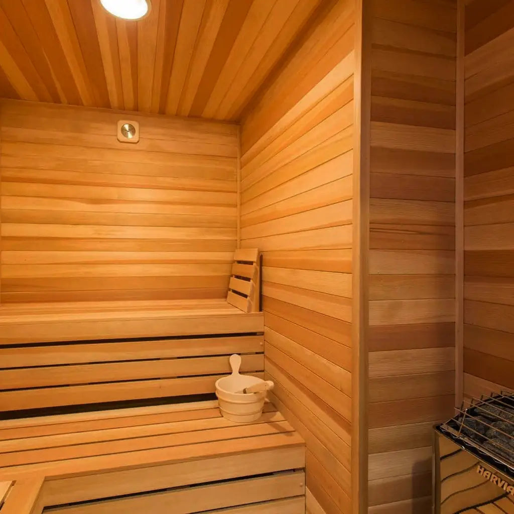 Carbon Smart Saunas - 4' x 6' x 8' - by Finnish Sauna Builders