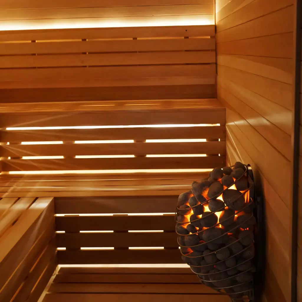 Carbon Smart Saunas - 6' x 8' x 8' - by Finnish Sauna Builders