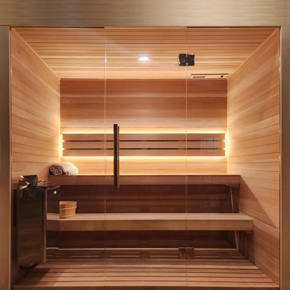 Carbon Smart Saunas - 4' x 4' x 8' - by Finnish Sauna Builders
