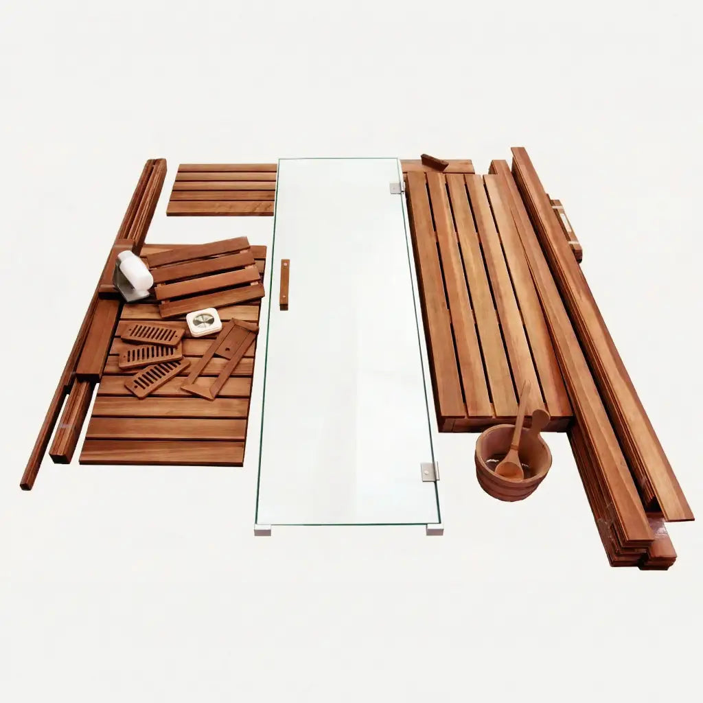 Custom Indoor Sauna Room - 3' x 4' x 8' - Finnish Sauna Builders